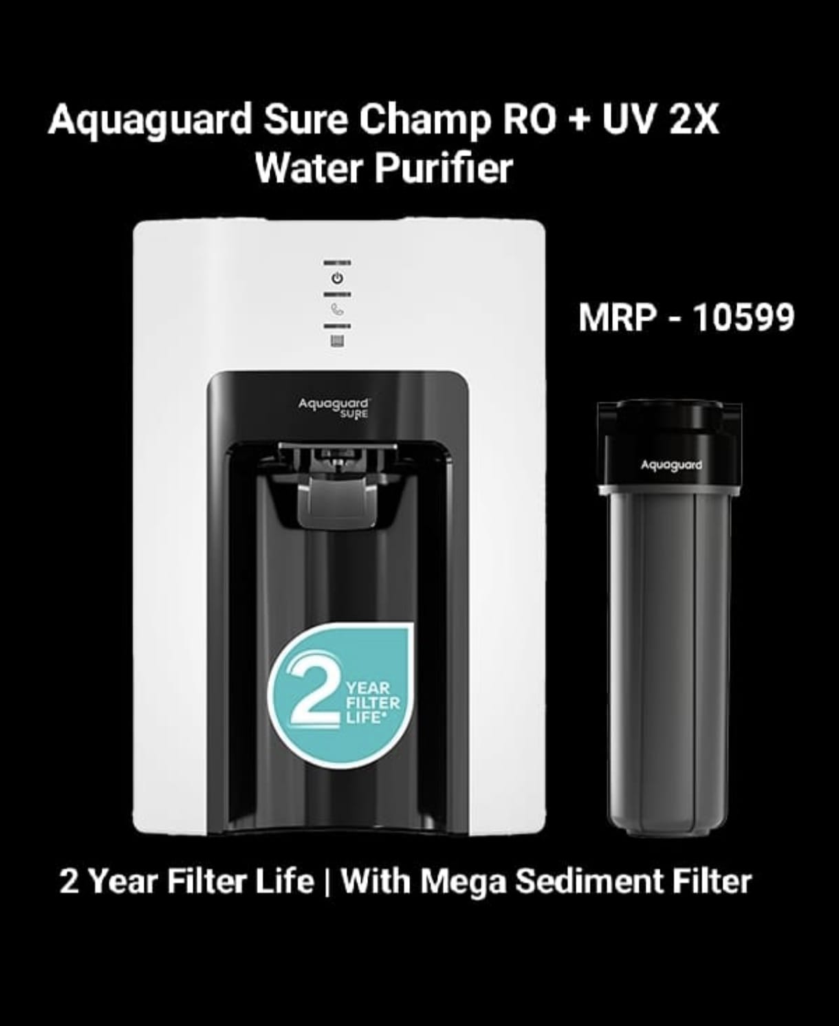 Aquaguard Sure Champ RO+UV 2X